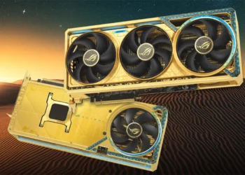 El Asus RTX 5090 de $7000: Silicono efímero y 6 gramos de oro sólido como respaldo